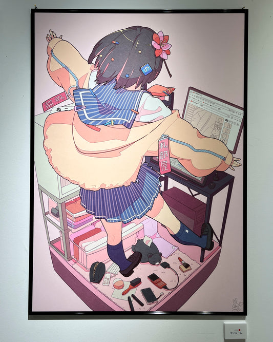 【限定10点】A1キャンバスアート「マイルーム」