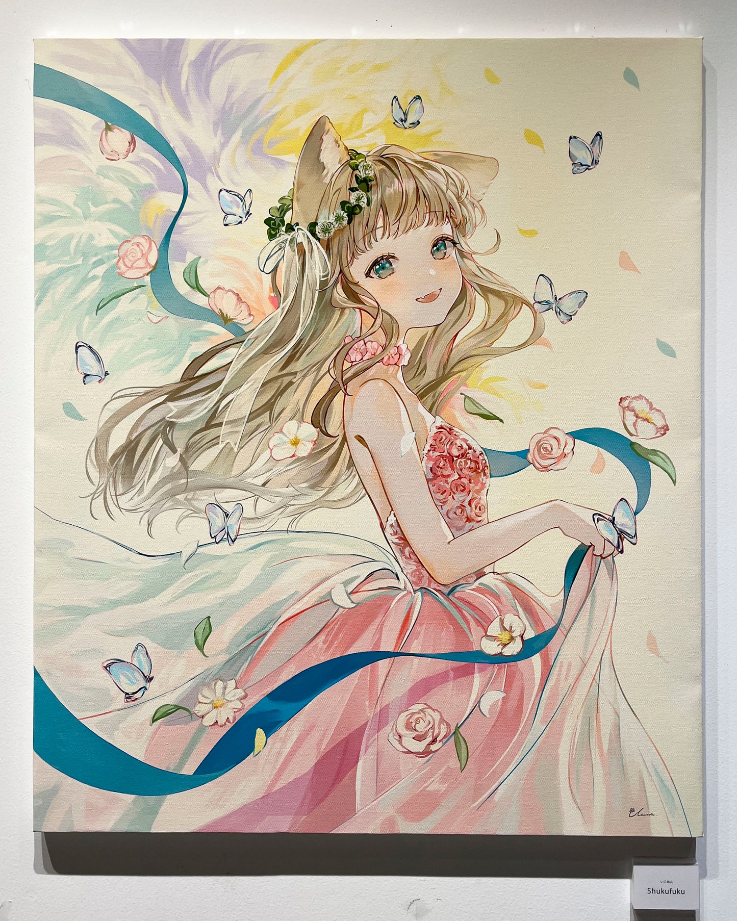【限定5点】F20キャンバスアート「Shukufuku」