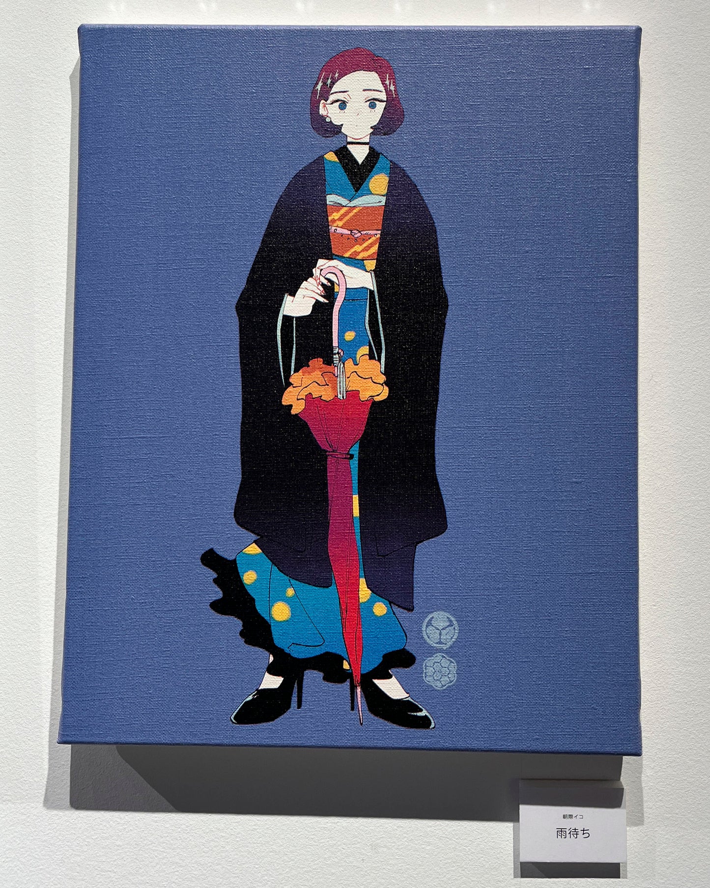【限定10点】6号キャンバスアート「雨待ち」