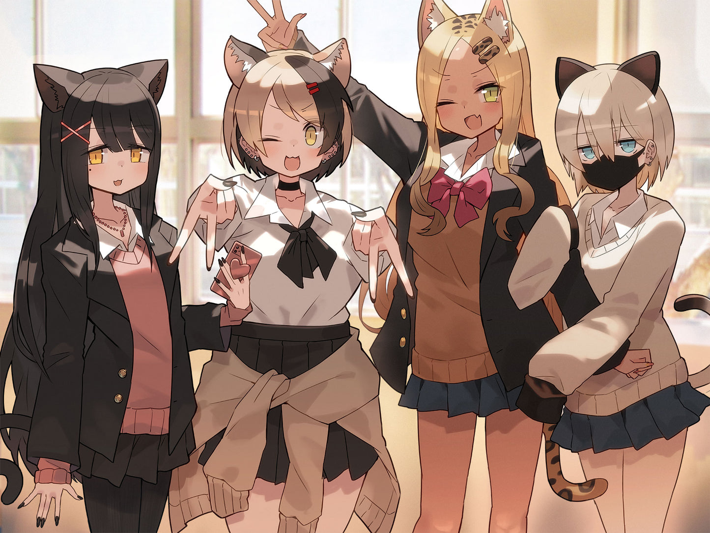 A2ポスター「ねこぎゃる」